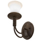 Meyda Lighting Bell 5" Oil Rubbed Bronze Wall Sconce With Frosted Shade Glass