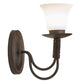 Meyda Lighting Bell 5" Oil Rubbed Bronze Wall Sconce With Frosted Shade Glass