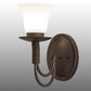 Meyda Lighting Bell 5" Oil Rubbed Bronze Wall Sconce With Frosted Shade Glass