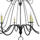 Meyda Lighting Bell 68" 12-Light 2-Tier Timeless Bronze Chandelier With Ivory Faux Candlelight