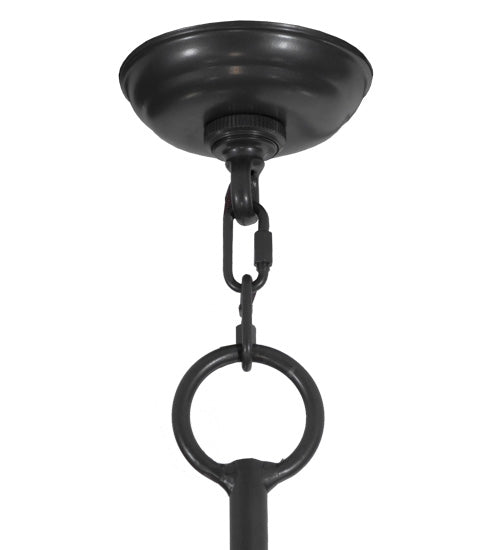 Meyda Lighting Bell 68" 12-Light 2-Tier Timeless Bronze Chandelier With Ivory Faux Candlelight