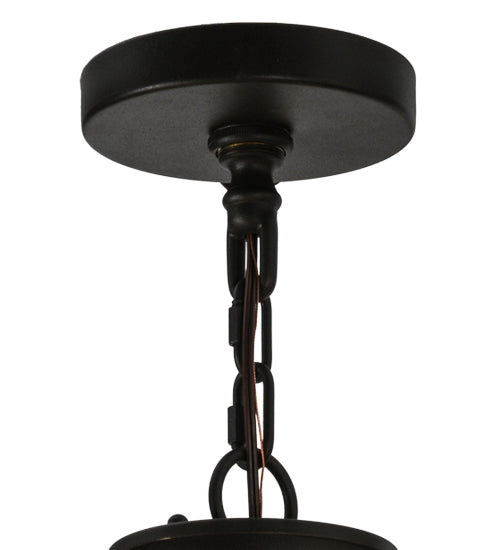 Meyda Lighting Bell 72" 20-Light 3-Tier Wrought Iron Chandelier With Amber Faux Candlelight