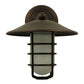 Meyda Lighting Bellevue 10" Mahogany Bronze Wall Sconce With White Shade Glass