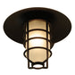 Meyda Lighting Bellevue 10" Mahogany Bronze Wall Sconce With White Shade Glass