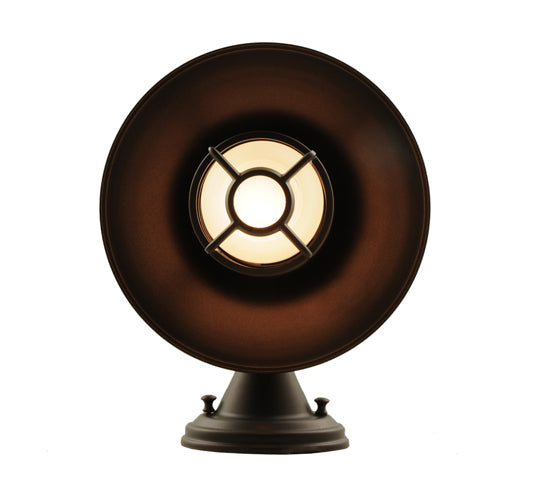 Meyda Lighting Bellevue 10" Mahogany Bronze Wall Sconce With White Shade Glass