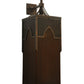 Meyda Lighting Bellver 15" 4-Light Gilded Tobacco Wall Sconce With Smokey Topaz And Amber Shade Glass