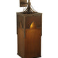 Meyda Lighting Bellver 15" 4-Light Gilded Tobacco Wall Sconce With Smokey Topaz And Amber Shade Glass