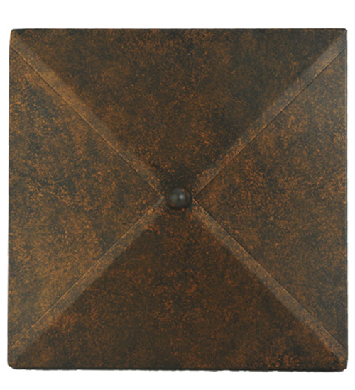 Meyda Lighting Bellver 15" 4-Light Gilded Tobacco Wall Sconce With Smokey Topaz And Amber Shade Glass
