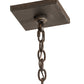 Meyda Lighting Bellver 17" LED Chestnut & Classic Rust Pendant Light With Beige Bottincino Idalight Shade