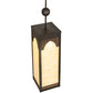 Meyda Lighting Bellver 17" LED Chestnut & Classic Rust Pendant Light With Beige Bottincino Idalight Shade