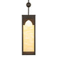 Meyda Lighting Bellver 17" LED Chestnut & Classic Rust Pendant Light With Beige Bottincino Idalight Shade