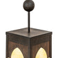 Meyda Lighting Bellver 17" LED Chestnut & Classic Rust Pendant Light With Beige Bottincino Idalight Shade