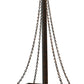 Meyda Lighting Bellver 21" 2-Light Gilded Tobacco Pendant Light With Fuzed Topaz Shade Glass