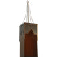 Meyda Lighting Bellver 21" 2-Light Gilded Tobacco Pendant Light With Fuzed Topaz Shade Glass
