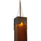 Meyda Lighting Bellver 21" 2-Light Gilded Tobacco Pendant Light With Fuzed Topaz Shade Glass