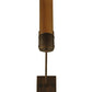 Meyda Lighting Bellver 4" Gilded Tobacco Wall Sconce With Smokey Topaz Shade Glass
