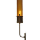 Meyda Lighting Bellver 4" Gilded Tobacco Wall Sconce With Smokey Topaz Shade Glass