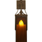 Meyda Lighting Bellver 6" Gilded Tobacco Wall Sconce With Smokey Topaz And Amber Shade Glass