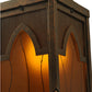 Meyda Lighting Bellver 6" Gilded Tobacco Wall Sconce With Smokey Topaz And Amber Shade Glass