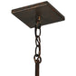 Meyda Lighting Bellver 7" Gilded Tobacco Mini Pendant Light With Fuzed Topaz Shade Glass