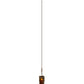 Meyda Lighting Bellver 7"W x 143"H Gilded Tobacco Mini Pendant Light With Amber Shade Glass