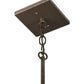 Meyda Lighting Bellver 7"W x 147"H Gilded Tobacco Mini Pendant Light With Amber Shade Glass