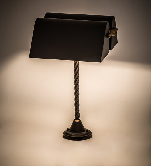 Meyda Lighting Belmont 21" 2-Light Oil Rubbed Bronze Table Lamp