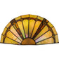 Meyda Lighting Belvidere 13" Wall Sconce With Amber and Beige Iridescent Shade Glass