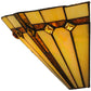 Meyda Lighting Belvidere 13" Wall Sconce With Amber and Beige Iridescent Shade Glass