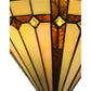 Meyda Lighting Belvidere 13" Wall Sconce With Amber and Beige Iridescent Shade Glass