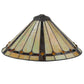 Meyda Lighting Belvidere 16" Multi-Colored Shade Glass