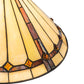 Meyda Lighting Belvidere 20"W x 8"H Amber and Beige Shade Glass