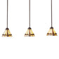 Meyda Lighting Belvidere 42" 3-Light Mahogany Bronze Island Pendant Light With Beige Iridescent & Amber Stained Shade Glass