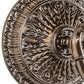 Meyda Lighting Belvidere 8" Mahogany Bronze Wall Sconce With Multi-Colored Stained Shade Glass