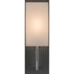 Meyda Lighting Benchmark 5" Satin Nickel Wall Sconce With White Statuario Idalight Shade Glass