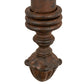 Meyda Lighting Benedict 5" Rust Nail Wall Sconce With Ivory Faux Candlelight