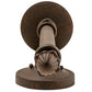 Meyda Lighting Benedict 5" Rust Nail Wall Sconce With Ivory Faux Candlelight