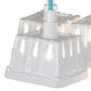 Meyda Lighting Berry Basket 10" 3-Light White Pendant Light With White Ceramic Shade