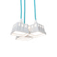 Meyda Lighting Berry Basket 10" 3-Light White Pendant Light With White Ceramic Shade