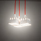 Meyda Lighting Berry Basket 218854 10" 3-Light White Pendant Light With White Ceramic Shade