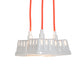 Meyda Lighting Berry Basket 218854 10" 3-Light White Pendant Light With White Ceramic Shade