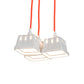 Meyda Lighting Berry Basket 218854 10" 3-Light White Pendant Light With White Ceramic Shade