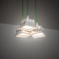 Meyda Lighting Berry Basket 218855 10" 3-Light White Pendant Light With White Ceramic Shade