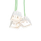 Meyda Lighting Berry Basket 218855 10" 3-Light White Pendant Light With White Ceramic Shade