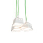 Meyda Lighting Berry Basket 218855 10" 3-Light White Pendant Light With White Ceramic Shade