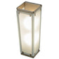Meyda Lighting Binnenstebuiten 6" 2-Light Champagne Mist Wall Sconce With Frosted Clear Shade Glass