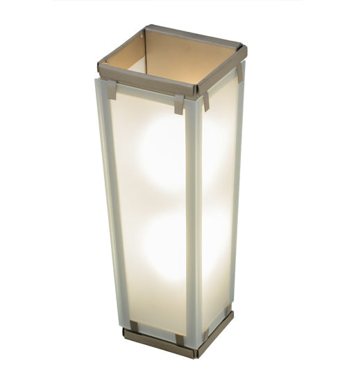 Meyda Lighting Binnenstebuiten 6" 2-Light Champagne Mist Wall Sconce With Frosted Clear Shade Glass