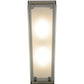 Meyda Lighting Binnenstebuiten 6" 2-Light Champagne Mist Wall Sconce With Frosted Clear Shade Glass