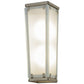 Meyda Lighting Binnenstebuiten 6" 2-Light Champagne Mist Wall Sconce With Frosted Clear Shade Glass