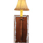 Meyda Lighting Birchwood 6" Vintage Copper Wall Sconce With Beige Fabric Shade
